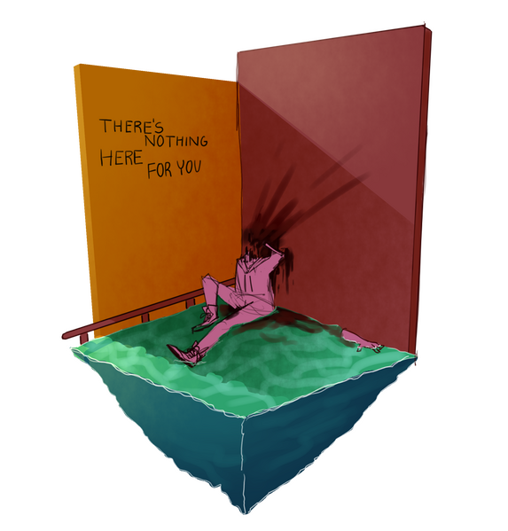THERE'S NOTHING HERE FOR YOU. Unfinished, but still pretty.