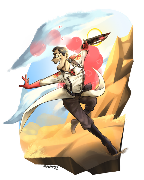 Medic splash art-esque thing. Are you starting to see a pattern?