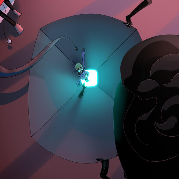 Perspective/lighting test. The top of Pyre's head kinda looks like a shit, ngl.